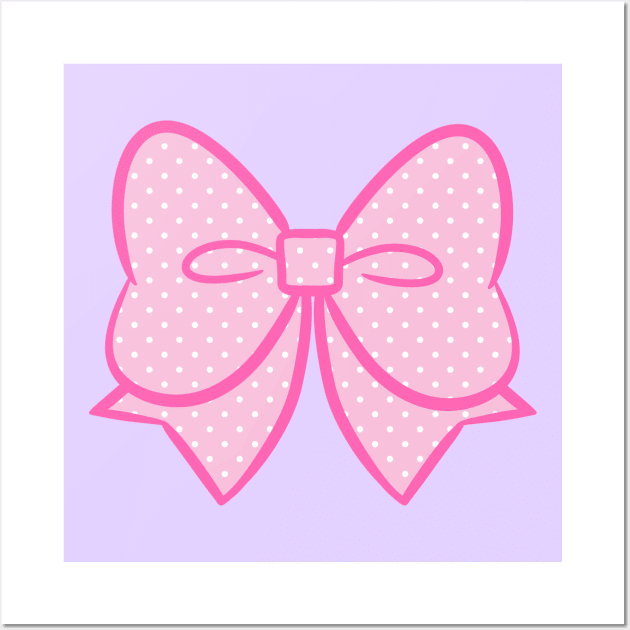 Big Polka Dot Bow! Wall Art by ShinyBat